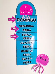 DIAS DA SEMANA FUNDO DO MAR