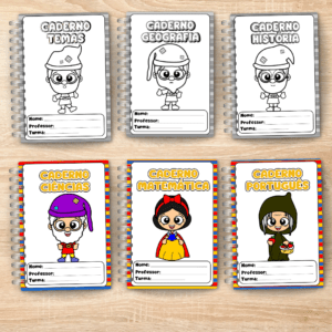 Capas para Caderno Branca de Neve