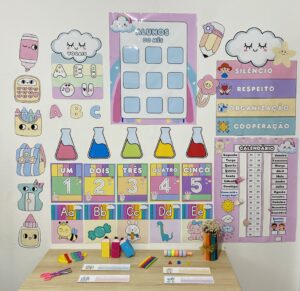 Kit de Ornamentação Sala de Aula Candy 