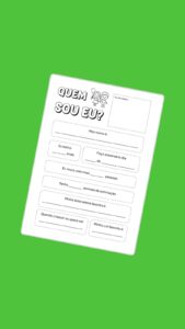 Quem Sou Eu? – Atividade 1º dia de aula