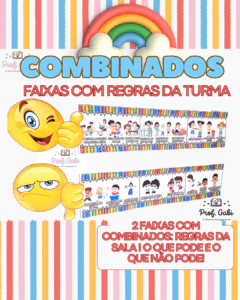 Faixas combinados/ REGRAS DA sala