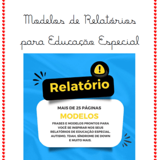 MODELO RELATÓRIO EDUCAÇÃO ESPECIAL