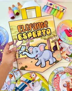Sacola Vogal E – O Elefante Esperto
