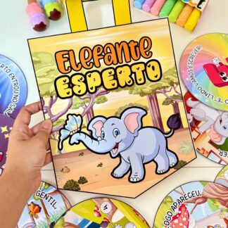 Sacola Vogal E - O Elefante Esperto
