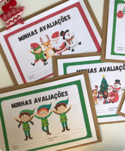 Capas para Avaliações Escolares – Tema Natal