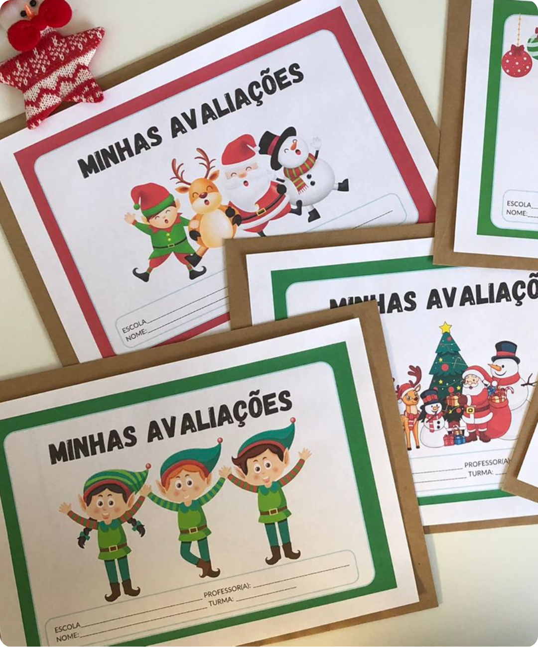 "capas para avaliações escolares" "modelos de capas para portfólios" "capas para relatórios escolares" "capas para fichas de avaliação" "atividades de natal para colorir"