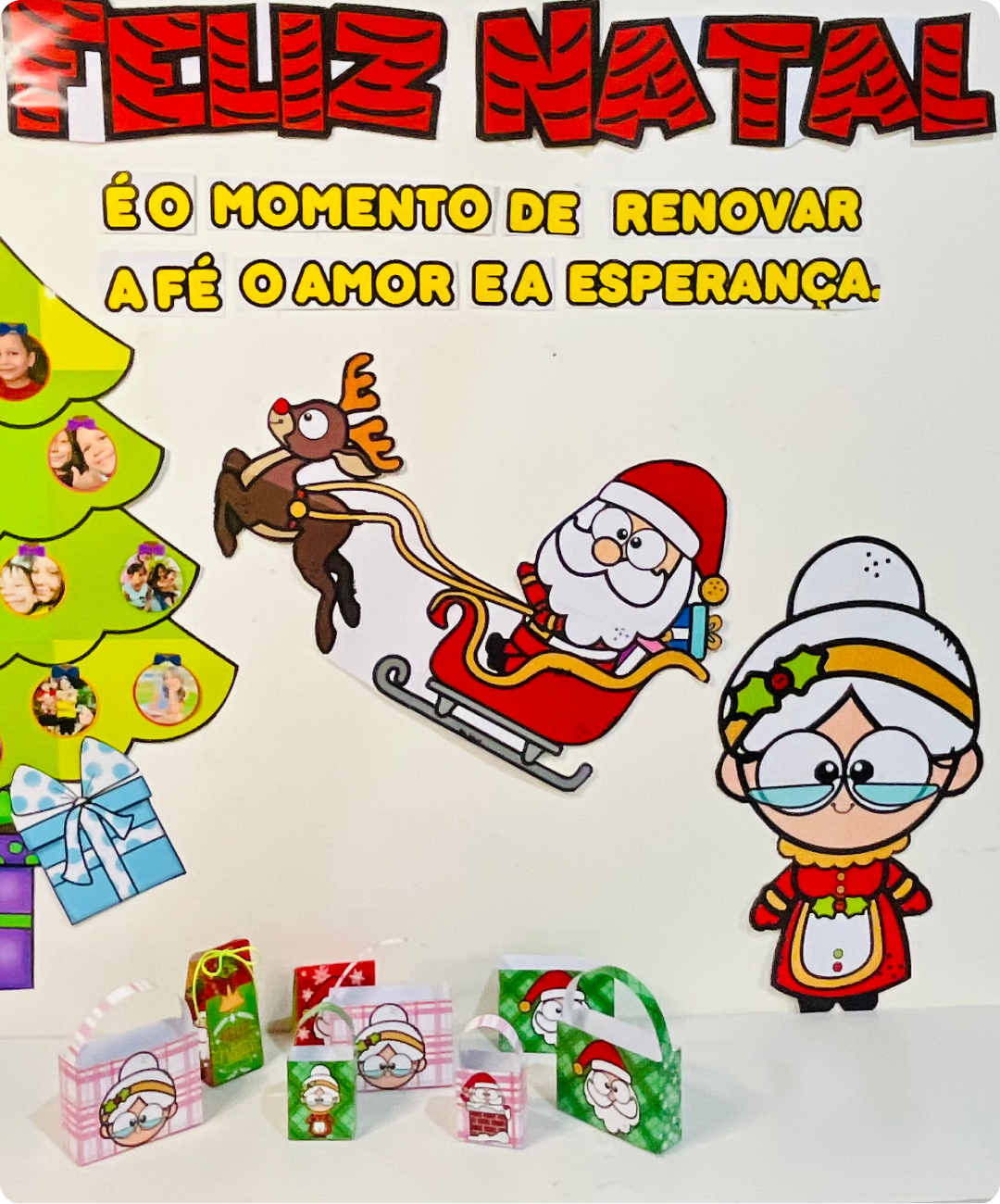 painel de natal para escola