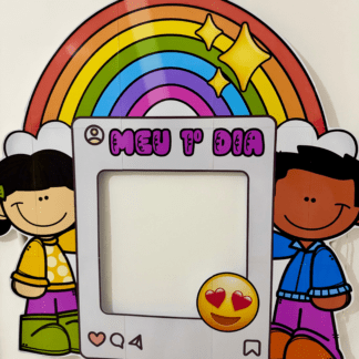 Moldura para Foto - Meu 1º Dia de Aula
