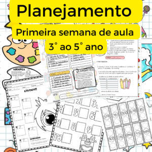 Planejamento para a primeira semana de aula- sondagem 3° ao 5º ano