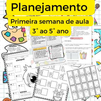 Planejamento para a primeira semana de aula- sondagem 3° ao 5º ano