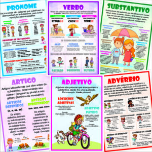 15 Cartazes de Língua Portuguesa – decoração de sala