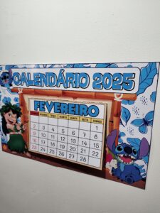 Calendário 2025- Tema Stitch