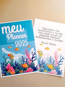 PLANNER FUNDO DO MAR 2025! 🌊🐳🧜‍♀️