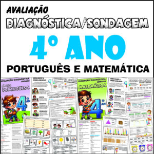 📚 Diagnóstica/Sondagem Para o 4º Ano – Português e Matemática 📐