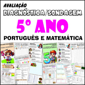 📚 Diagnóstica/Sondagem Para o 5º Ano – Português e Matemática 📐