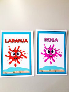 Decoração de sala de aula- Cartaz cores