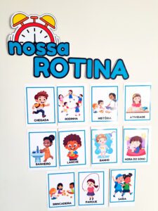 Painel rotina tema fundo do mar