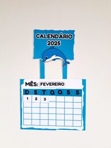 Calendário tema fundo do mar