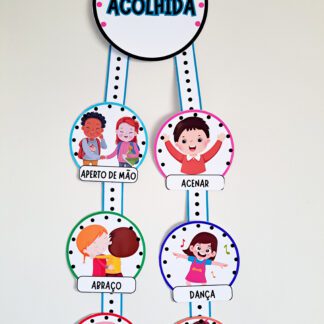 Placa de acolhida sala de aula