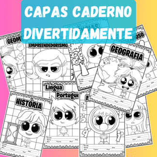 Capas de caderno Divertidamente