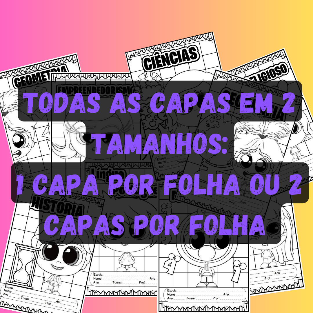 Capas de caderno Divertidamente - Imagem 9