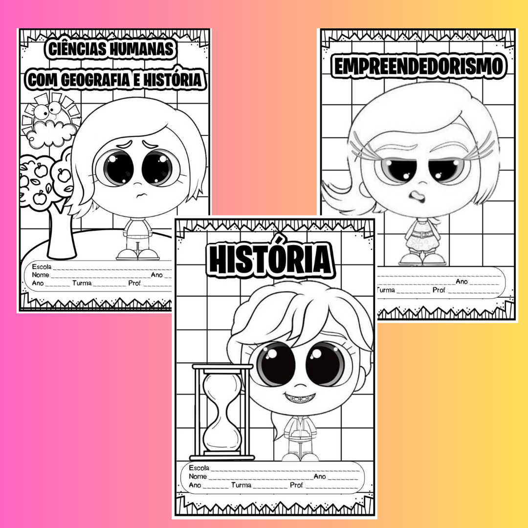 Capas de caderno Divertidamente - Imagem 7