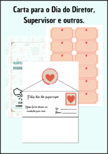 Carta para o dia do diretor, supervisor, cantineiras e outros.