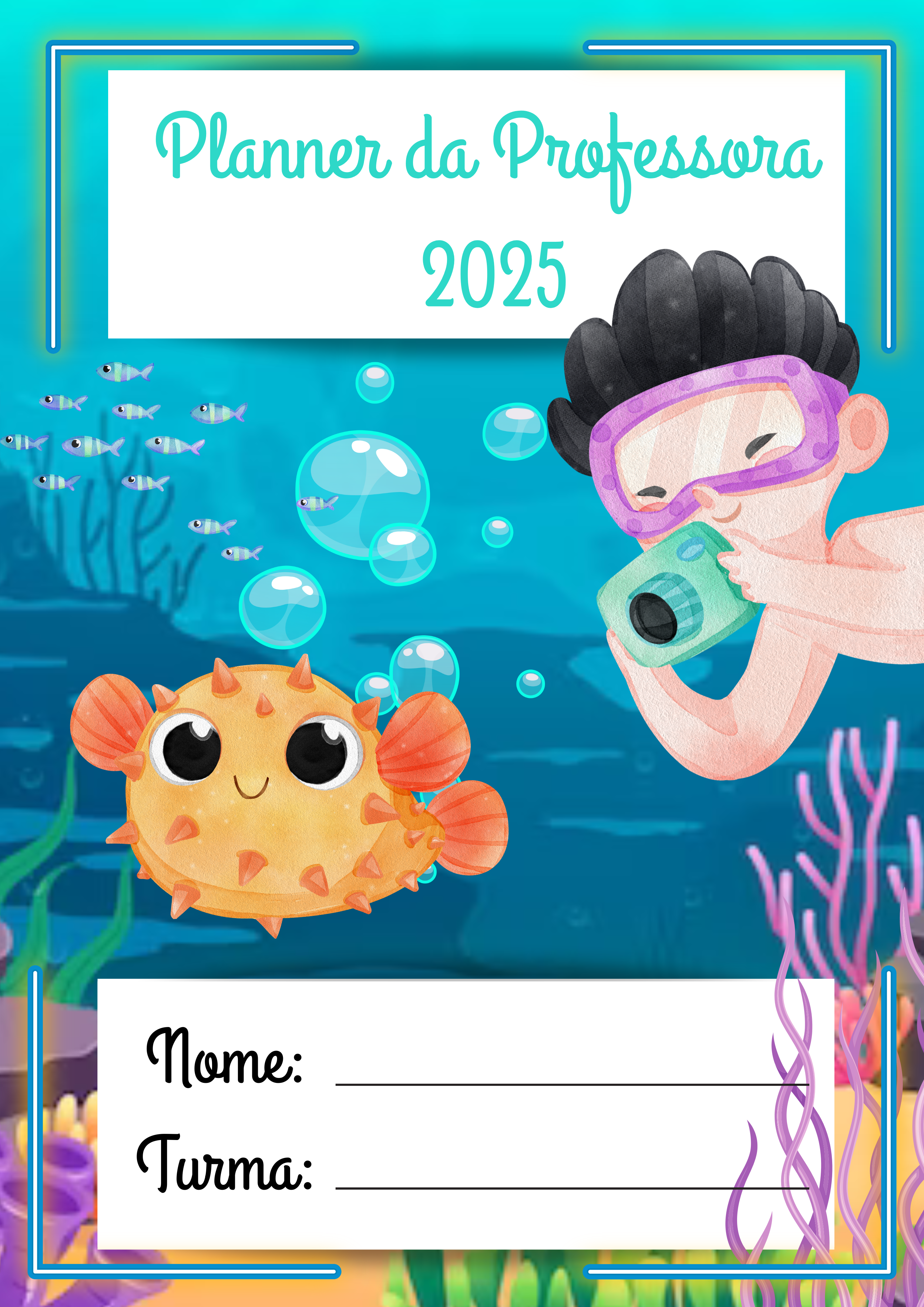 Planner 2025 Fundo do Mar