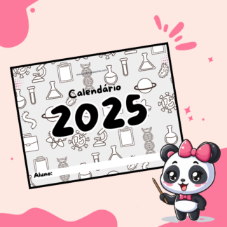 calendário 2025 - tema: ciências