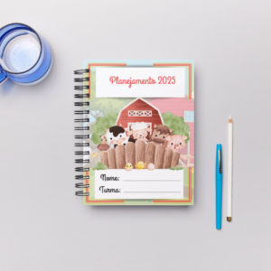 planner da professora fazendinha