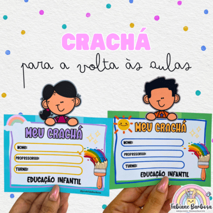 CRACHÁ DE IDENTIFICAÇÃO ♥️