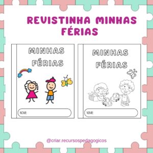 ✅ Revistinha Minhas Férias✅