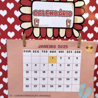 Calendário 2025 Pipoca