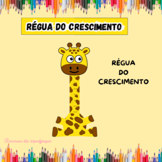 Régua do crescimento: tema girafa