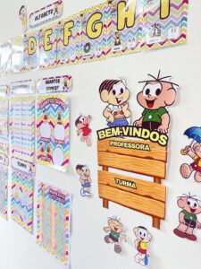 Kit decoração de sala turma da Mônica