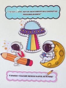 Painel Astronauta Volta as aulas