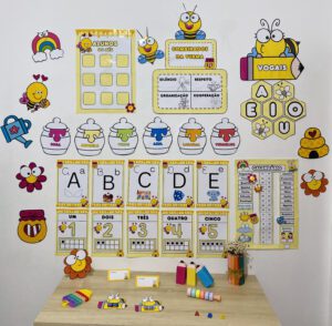 Kit Ornamentação para Sala de Aula Abelhinha