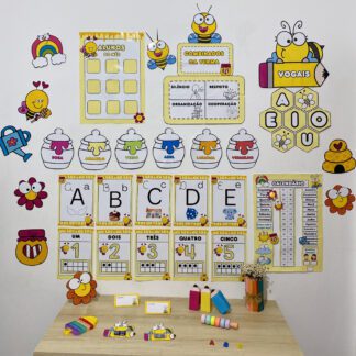 Kit Ornamentação para Sala de Aula Abelhinha