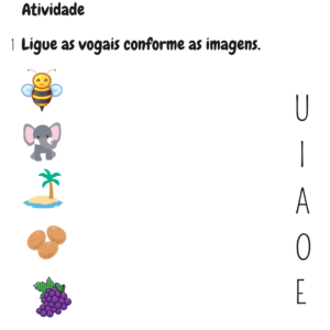 liga as vogais