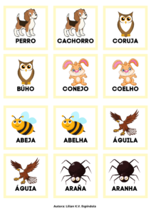 Jogo da memória dos animais