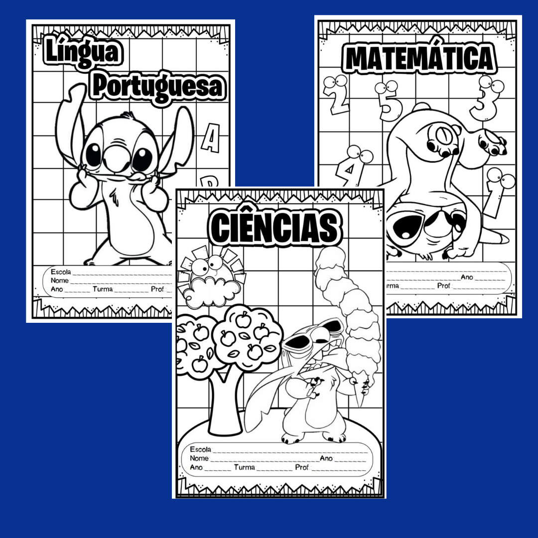 Capas de caderno stitch - Imagem 5
