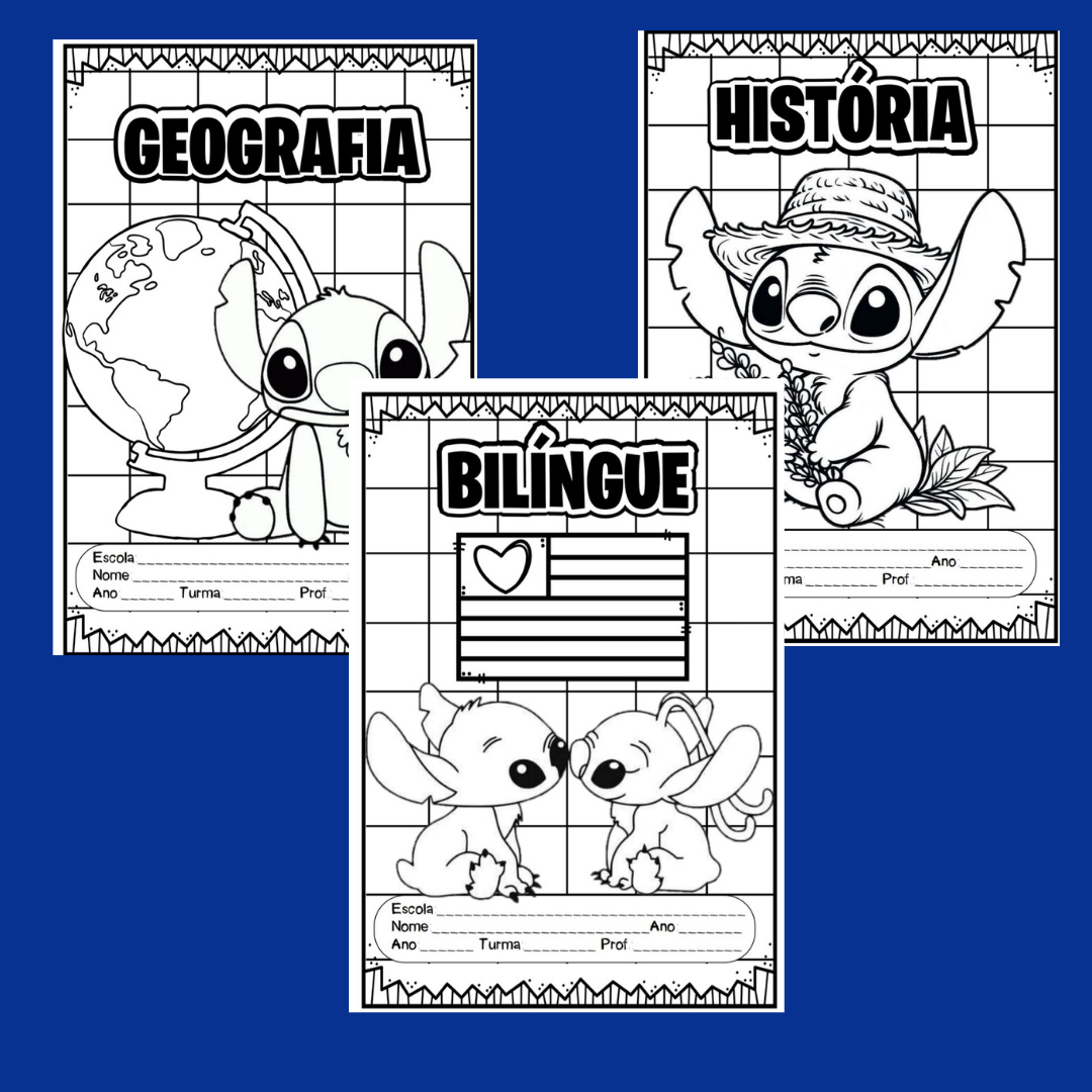 Capas de caderno stitch - Imagem 4