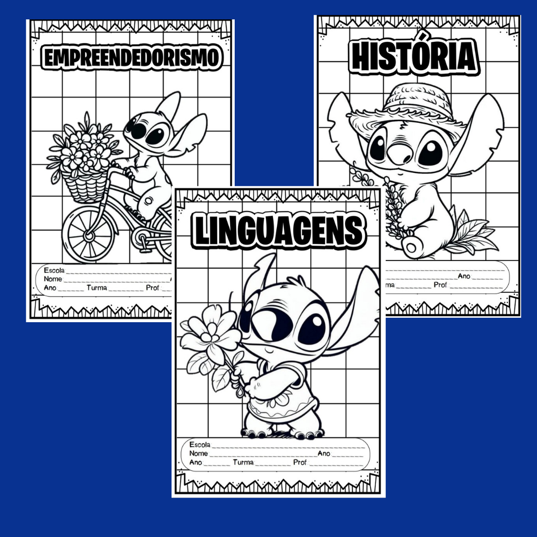 Capas de caderno stitch - Imagem 3