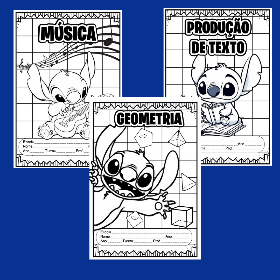Capas de caderno stitch - Imagem 2