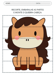 QUEBRA CABEÇA ANIMAIS 16 PAG