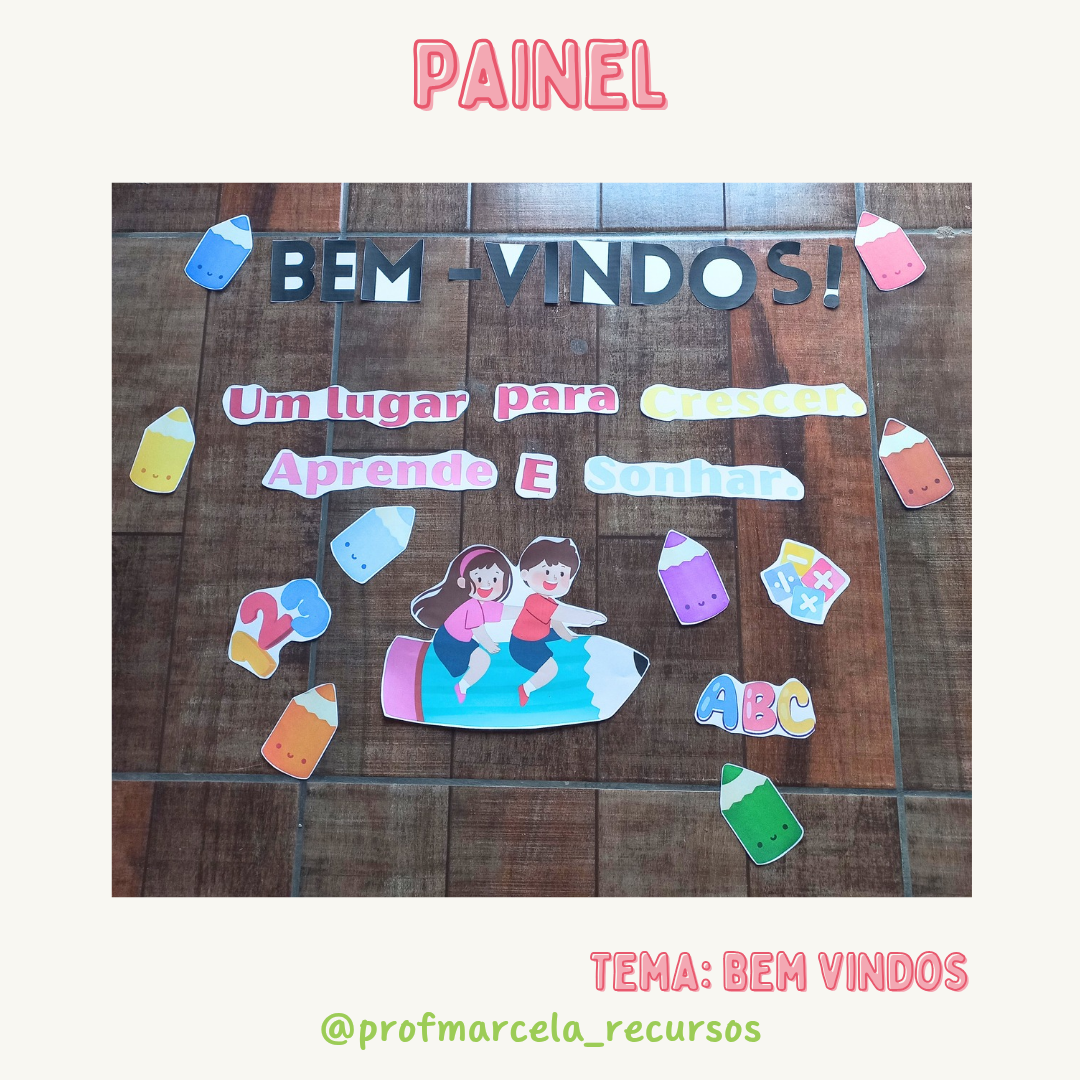 Painel bem vindos