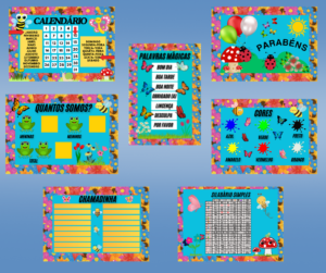 KIT DE SALA TEMA JARDIM 2X2