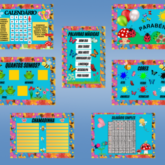 KIT DE SALA TEMA JARDIM 2X2
