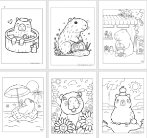 DESENHOS DE CAPIVARA