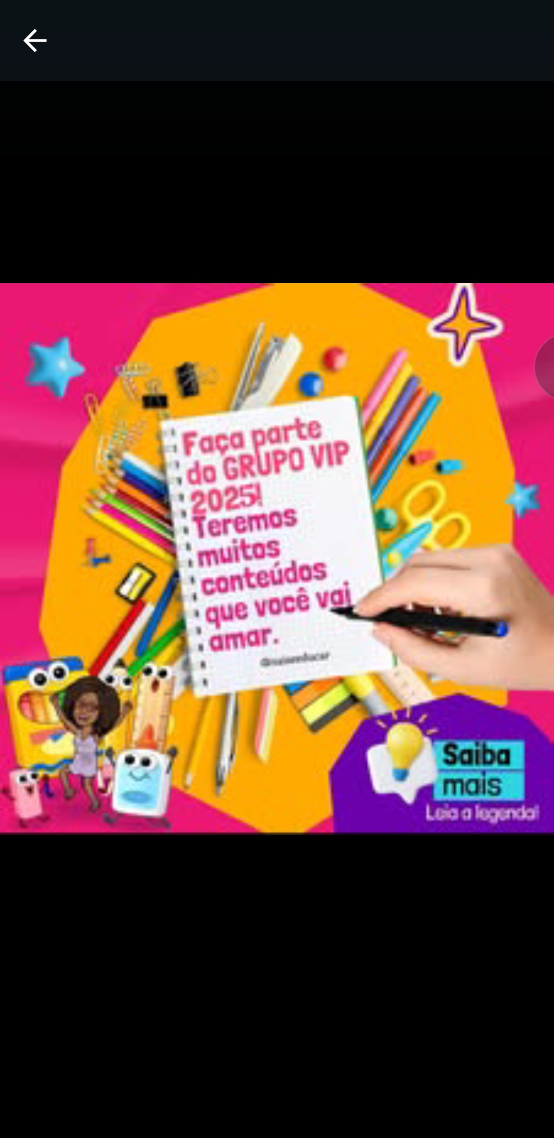 Grupo VIP envio de materiais pedagógicos